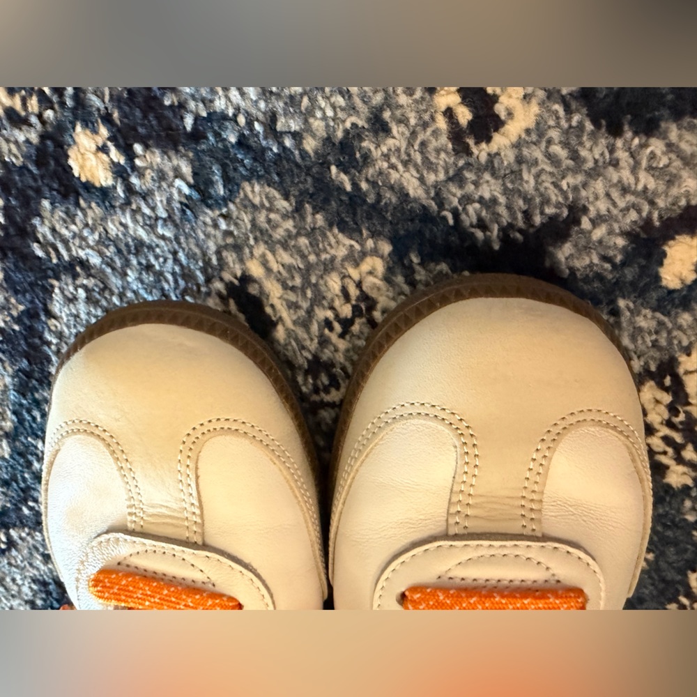 Adidas White Sneakers with Orange Accents - Picture 5 of 6